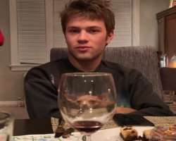 Connor Jessup consuming alcohol